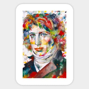 LOUIS ANTOINE de SAINT-JUST watercolor portrait Sticker